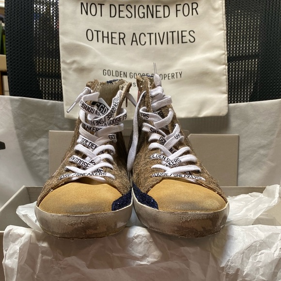 NIB Golden Goose Francy Leopard Suede Sneaker, 40 - Picture 10 of 15